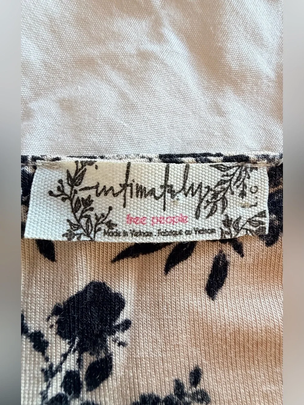 Free People Printed Turnt Long Sleeve Bodysuit